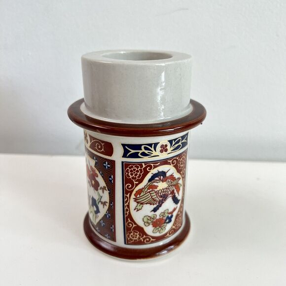 Vintage Colonial Candle Hurricane Lamp Candle Holder Home decor Made in Japan - Picture 3 of 8